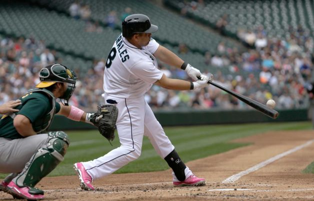 Kendrys Morales' three run homer helped beat the Oakland A's yesterday, 6-3